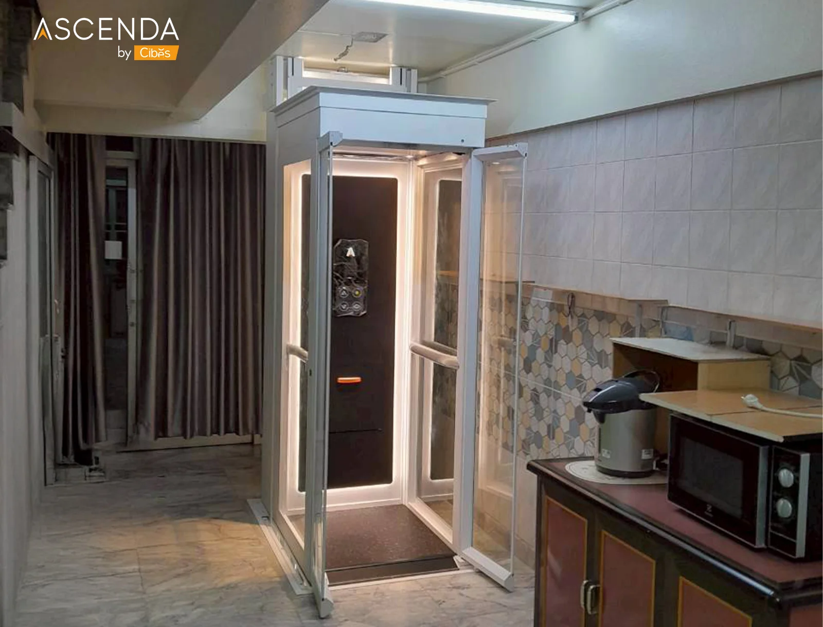 Ascenda Home Lift Size M Retrofit Installation (1)
