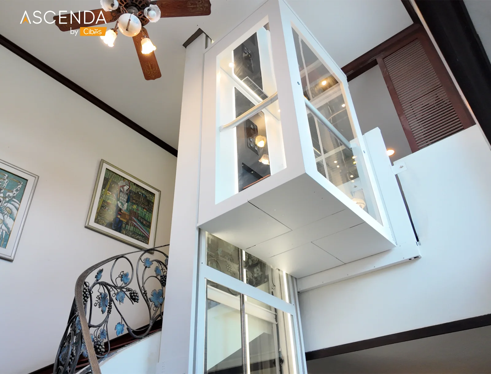 Ascenda Home Lift Size XL Installation in the Central Hall (1)
